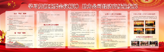 2019年第一期（學習貫徹重要會議精神 助力公司經濟高質量發展）